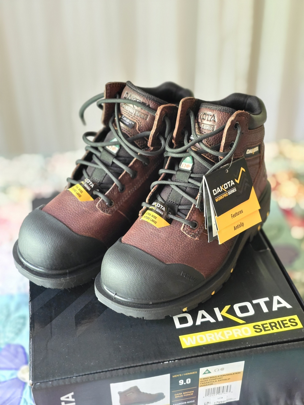 *NWT* DAKOTA WorkPro Series Men's Size 9 6002 Steel Toe Plated Boots